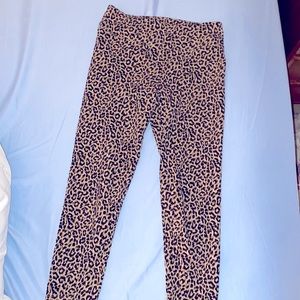 Animal print J Crew leggings